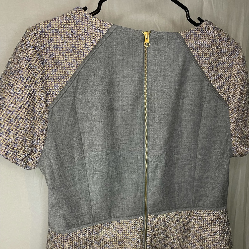 J Crew Shiny color block dress 16